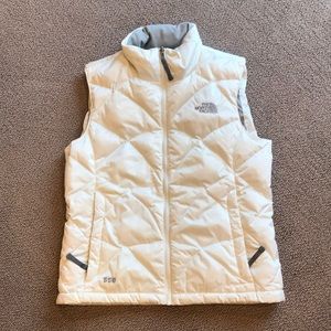 White North Face Puffer Vest